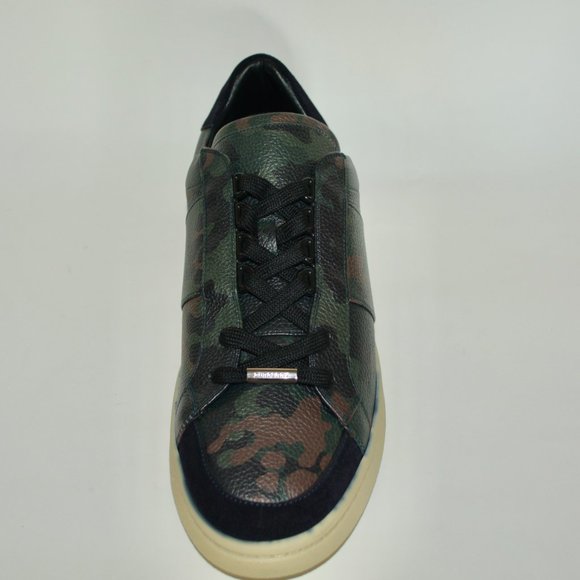 NWT BURBERRY MENS CAMOUFLAGE LEATHER SNEAKERS - Picture 6 of 12